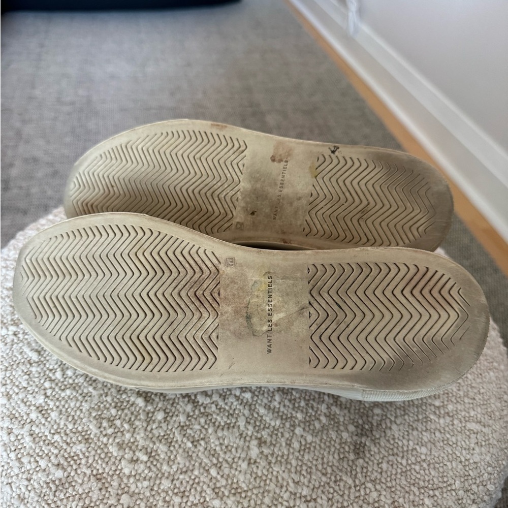 WANT Les Essentiels Lalibela White Leather Sneakers - Size 9 - Picture 5 of 5
